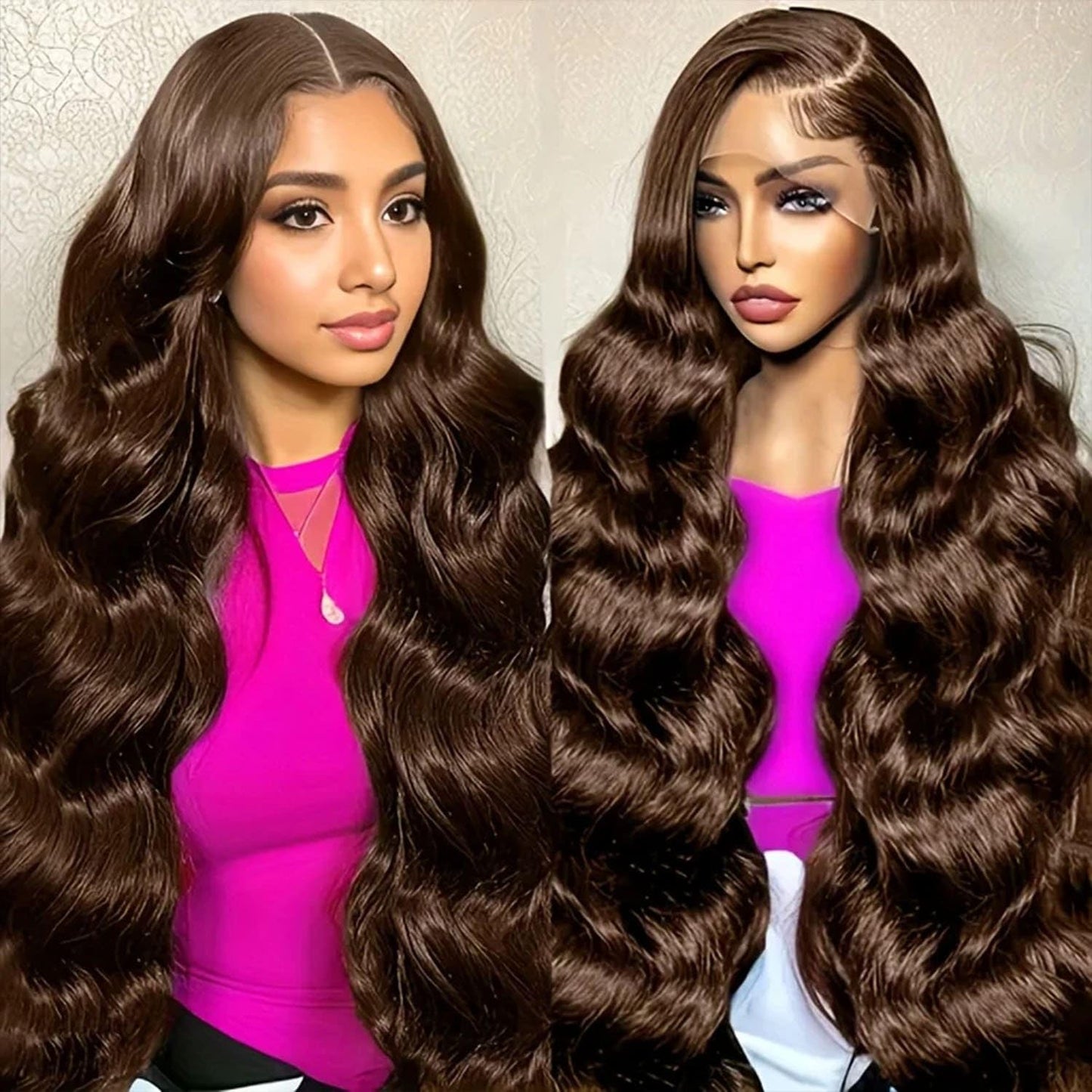 30 Inch Chocolate Brown Lace Front Wig for Stunning Styles