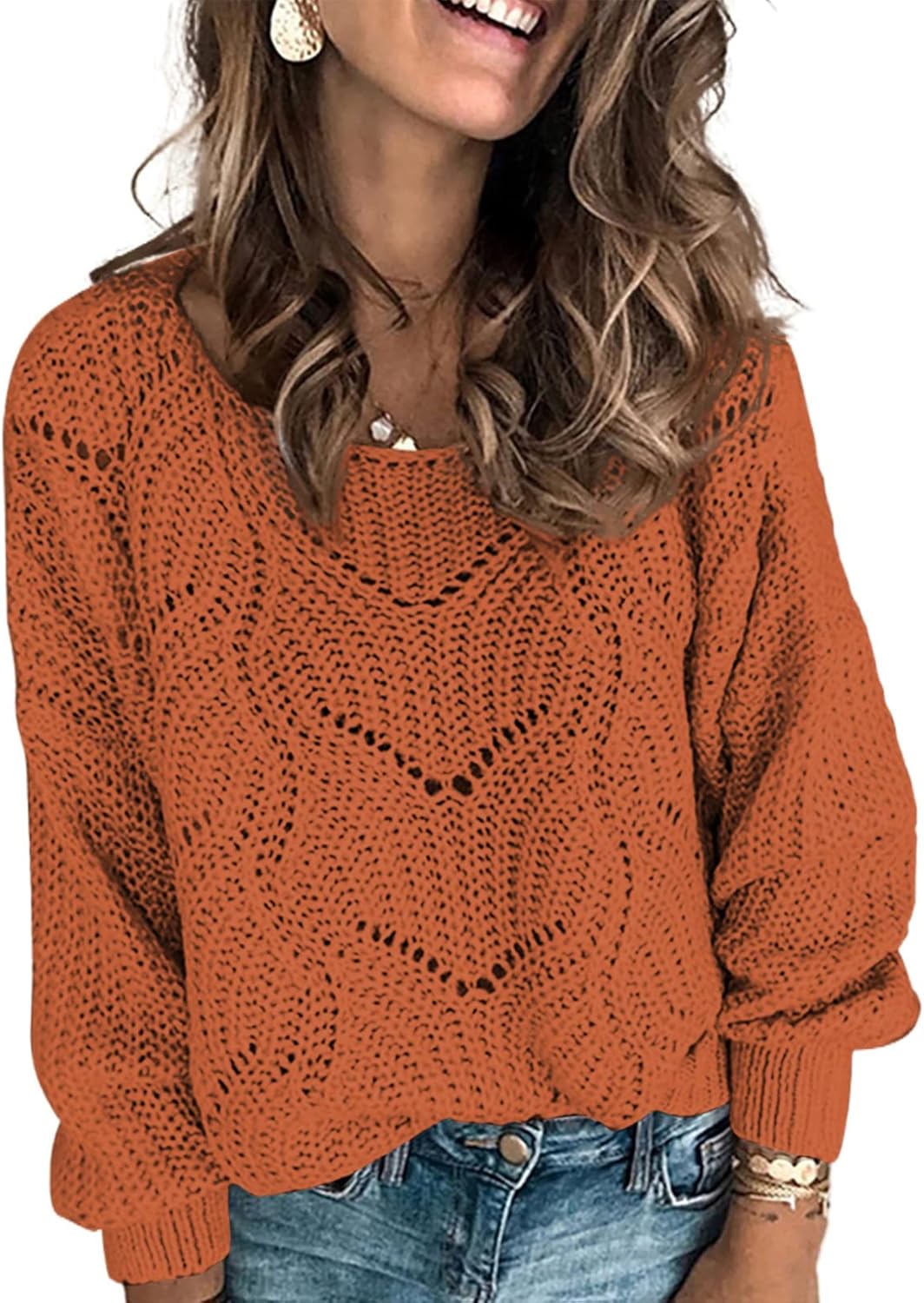 Dokotoo Womens Sweaters 2025 Cute Elegant Long Sleeve Pullover