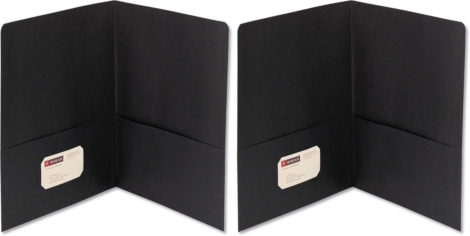Smead Two-Pocket Heavyweight Folder for Organized Document Storage