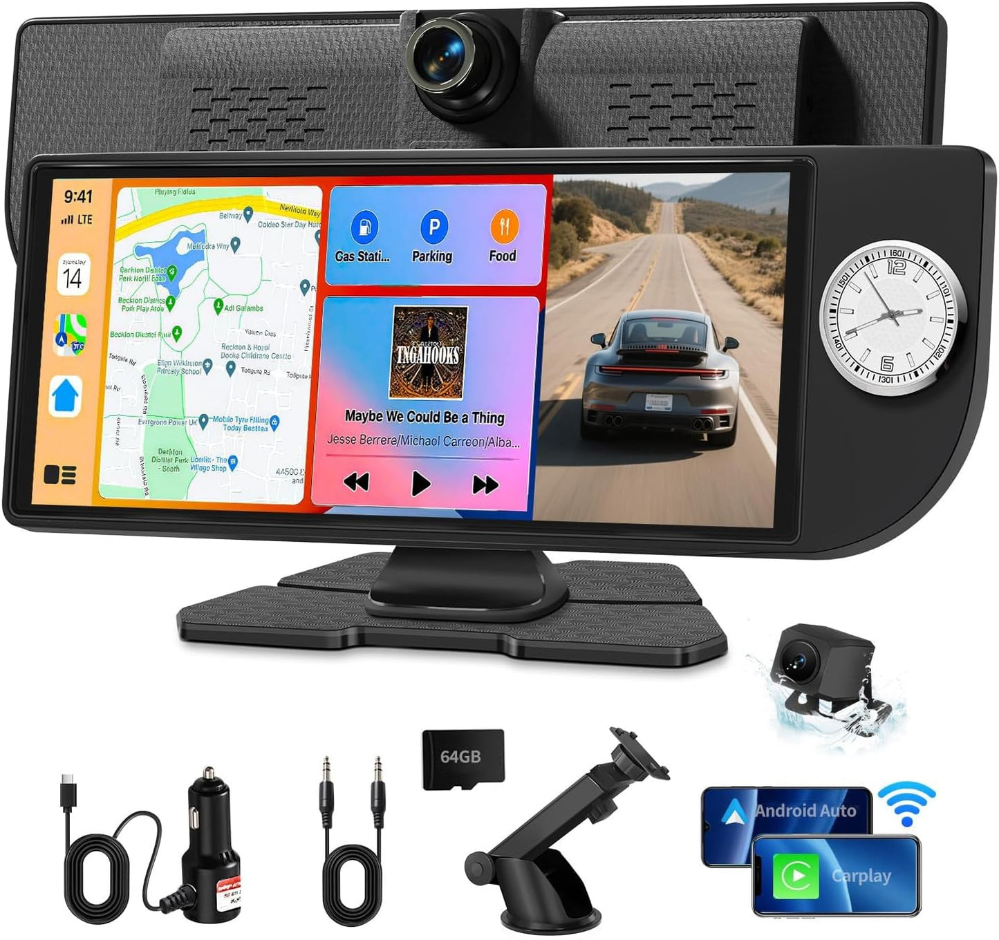 Wireless Carplay Screen for Car - 10.26 Inch Touchscreen