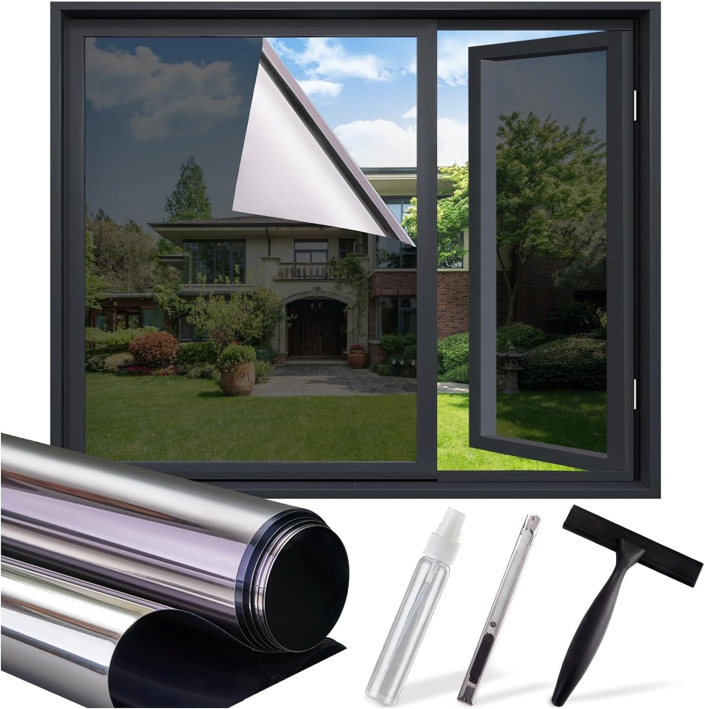 One Way Privacy Window Film for Daytime Privacy & UV Protection