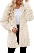 ReachMe Womens Long Sherpa Fleece Zip Up Jacket - Oversized Cozy