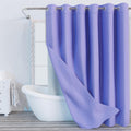 Hotel Style Shower Curtain with Snap On Liner 71 x 77 in - Lilac