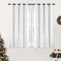 XiDi White Curtains with Sheer Overlay for Kids Bedroom Decor