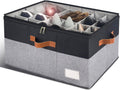 Shoe Organizer for Closet Foldable Shoe Storage Bins - Space Saving