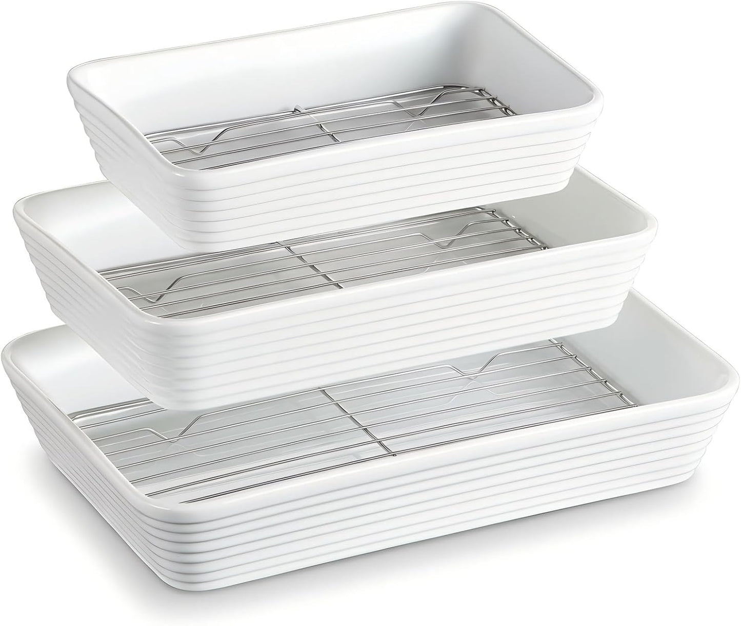 ONEMORE Baking Dishes for Oven - Versatile Ceramic Set