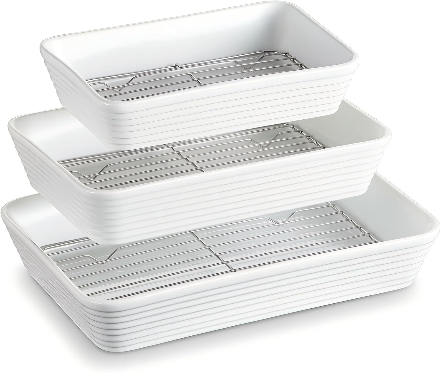 ONEMORE Baking Dishes for Oven - Versatile Ceramic Set