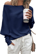Women's Fall Off Shoulder Sweater 2025 - Loose Batwing Knit
