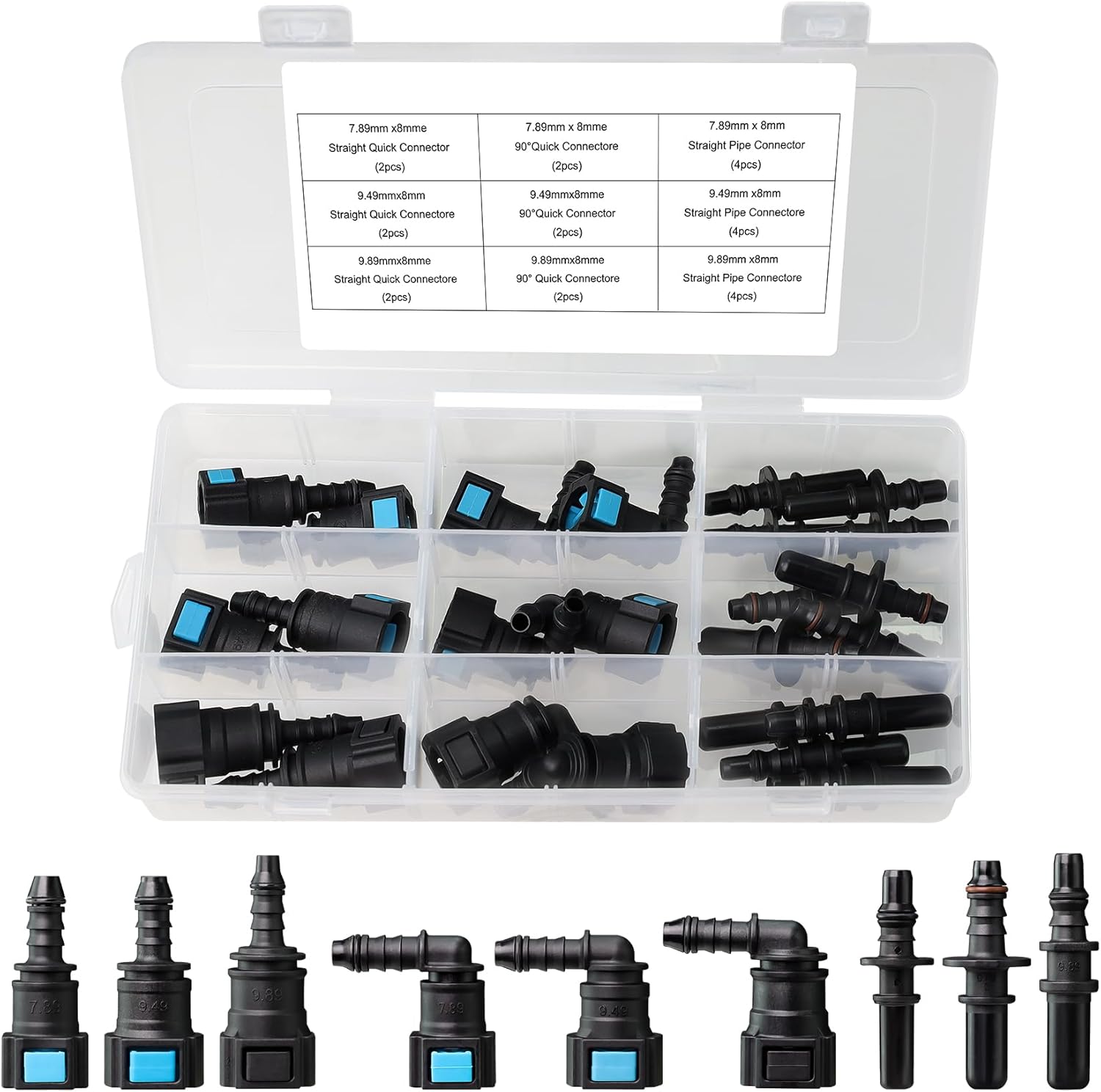 Fuel Line Quick Connect Kit 24PCS for Easy Installation