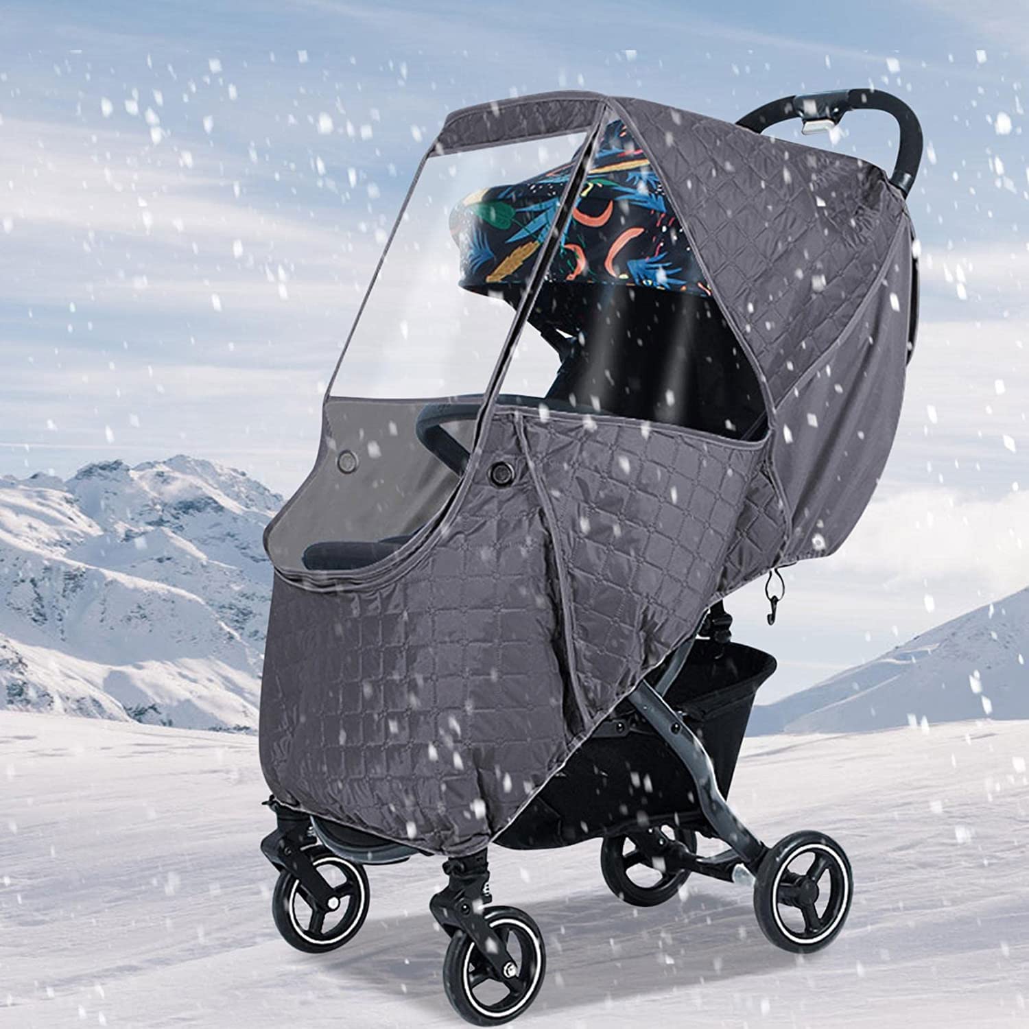 Baby Stroller Cold Weather Shield for Windproof Protection