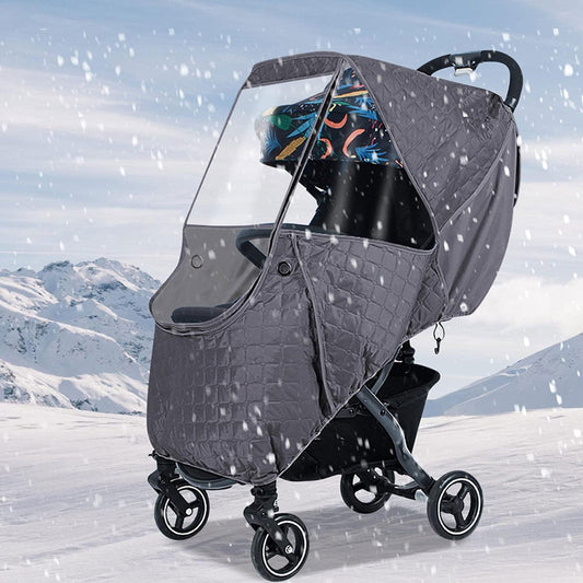 Baby Stroller Cold Weather Shield for Windproof Protection