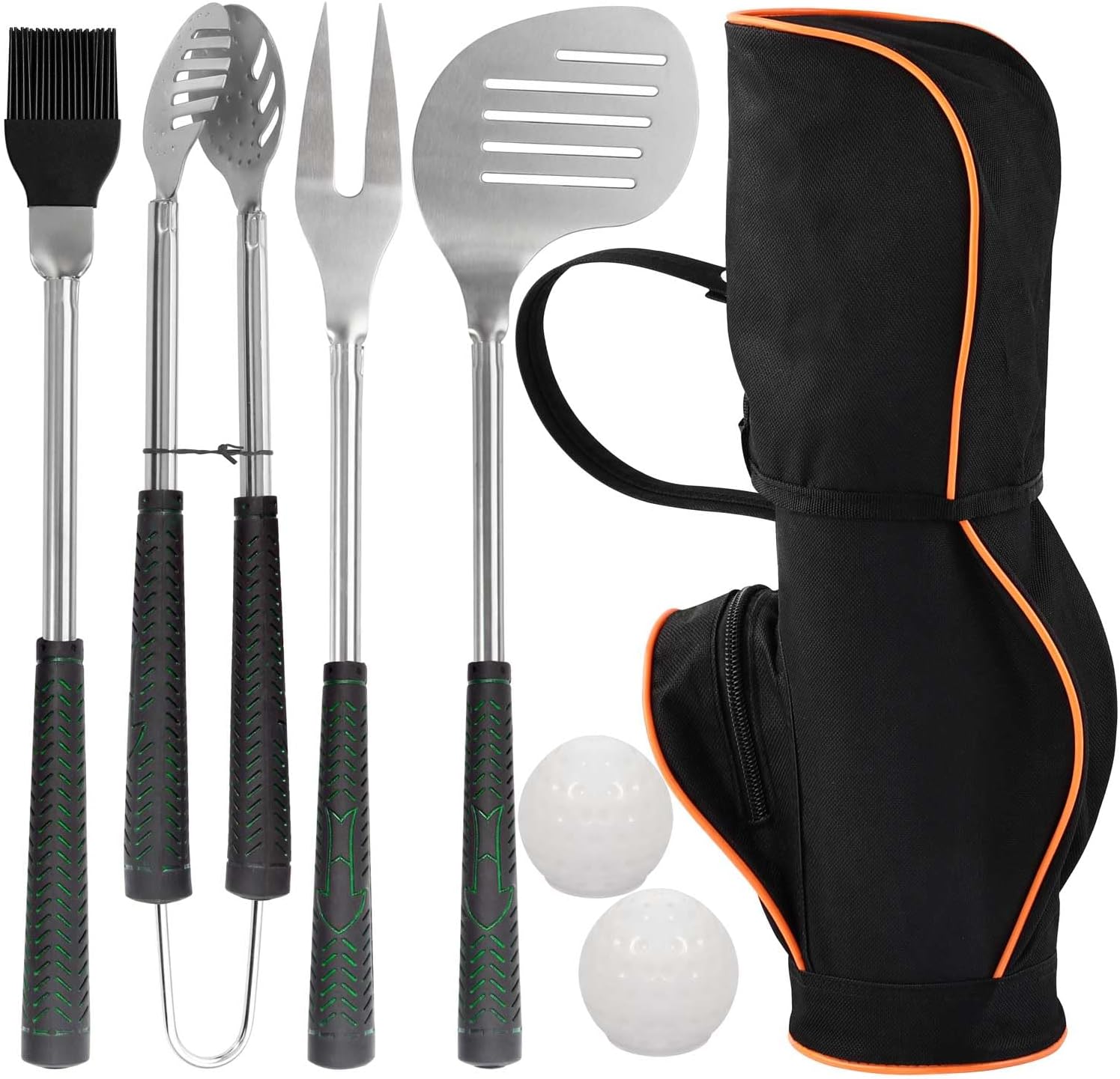 Golf-Club Style BBQ Tools Set - 7PCS Grilling Accessories