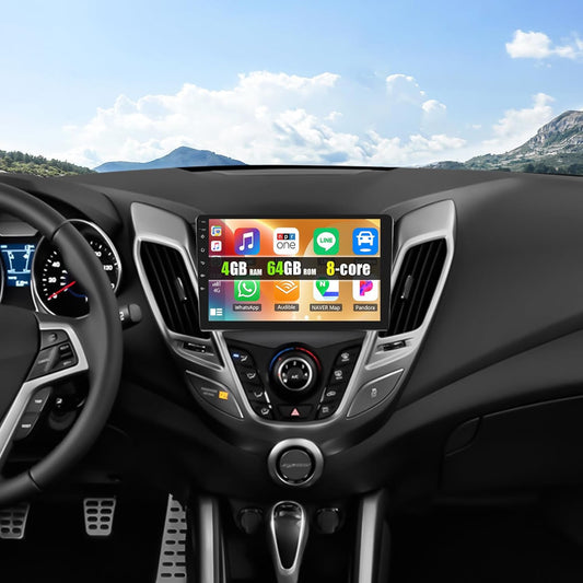 Android 15 Car Stereo for Hyundai Veloster 2011-2017 with 9in Display