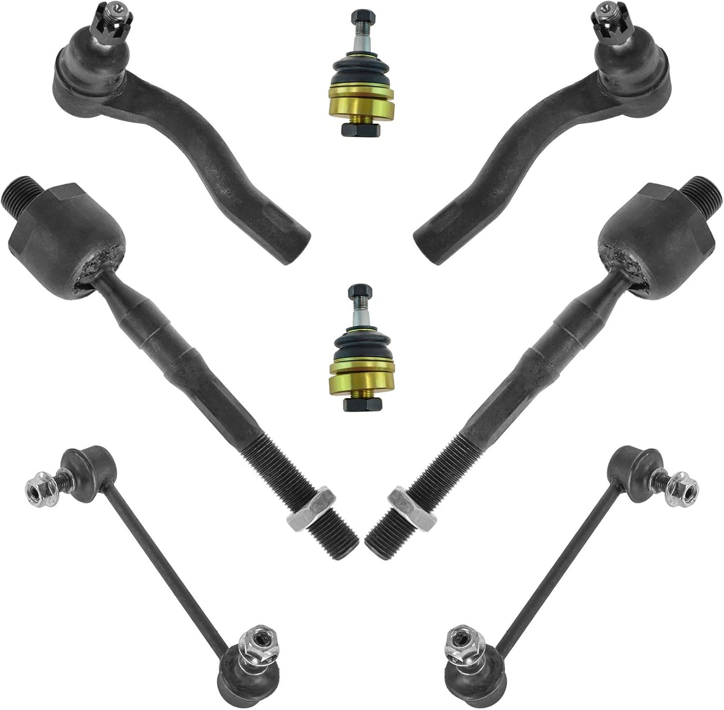 TRQ Front Steering & Suspension Kit for Ford Fusion & MKZ