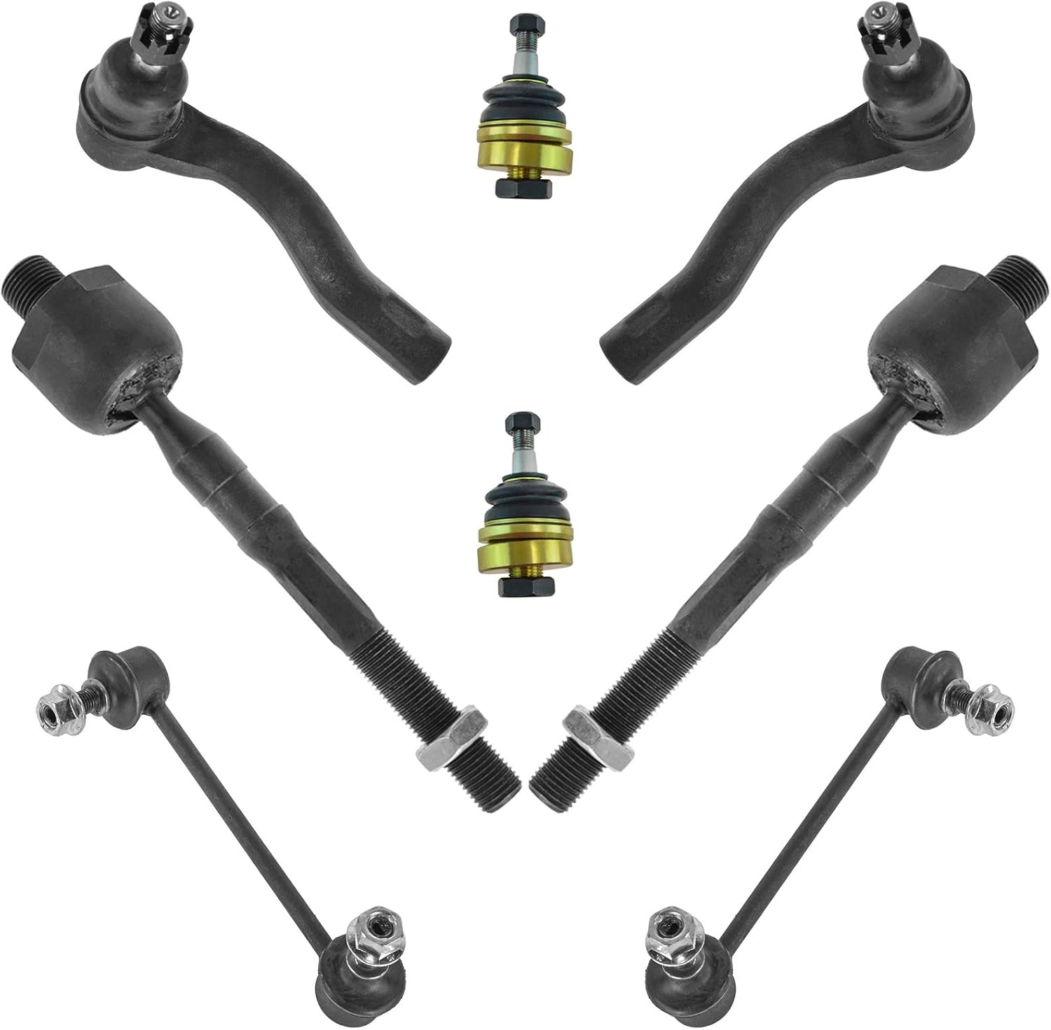 TRQ Front Steering & Suspension Kit for Ford Fusion & MKZ