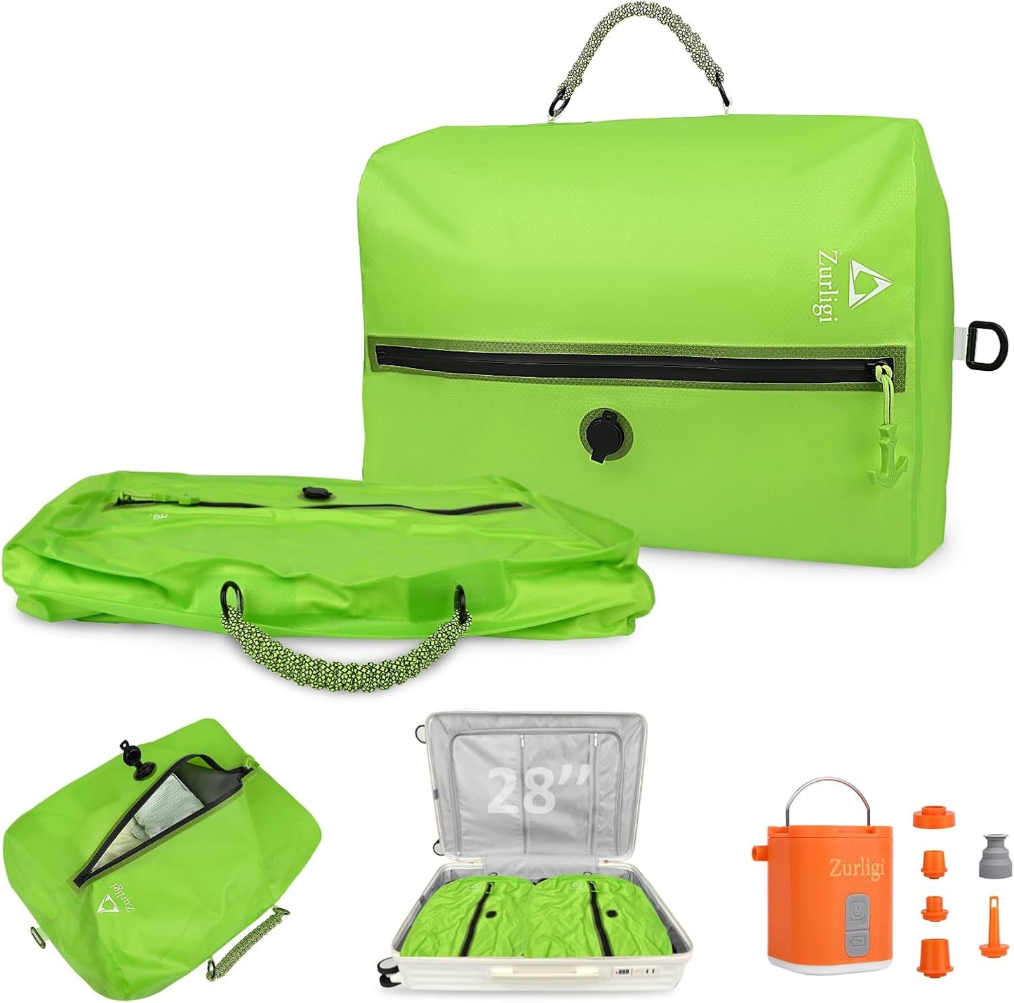 Zurligi Vacuum Compression Bags for Travel - Space Saving Kit