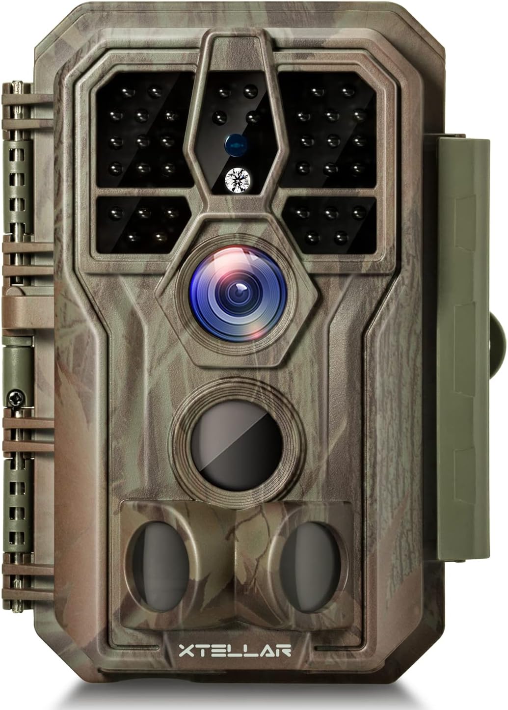 Xtellar 48MP Trail Camera: IP66 Waterproof, Night Vision, Motion Sensors