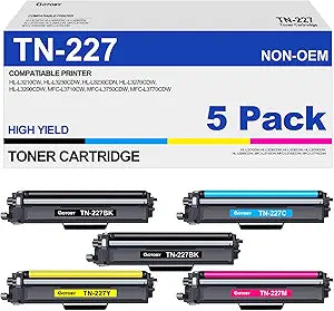 High Yield TN227 TN223 Toner Cartridge Replacement for Brother