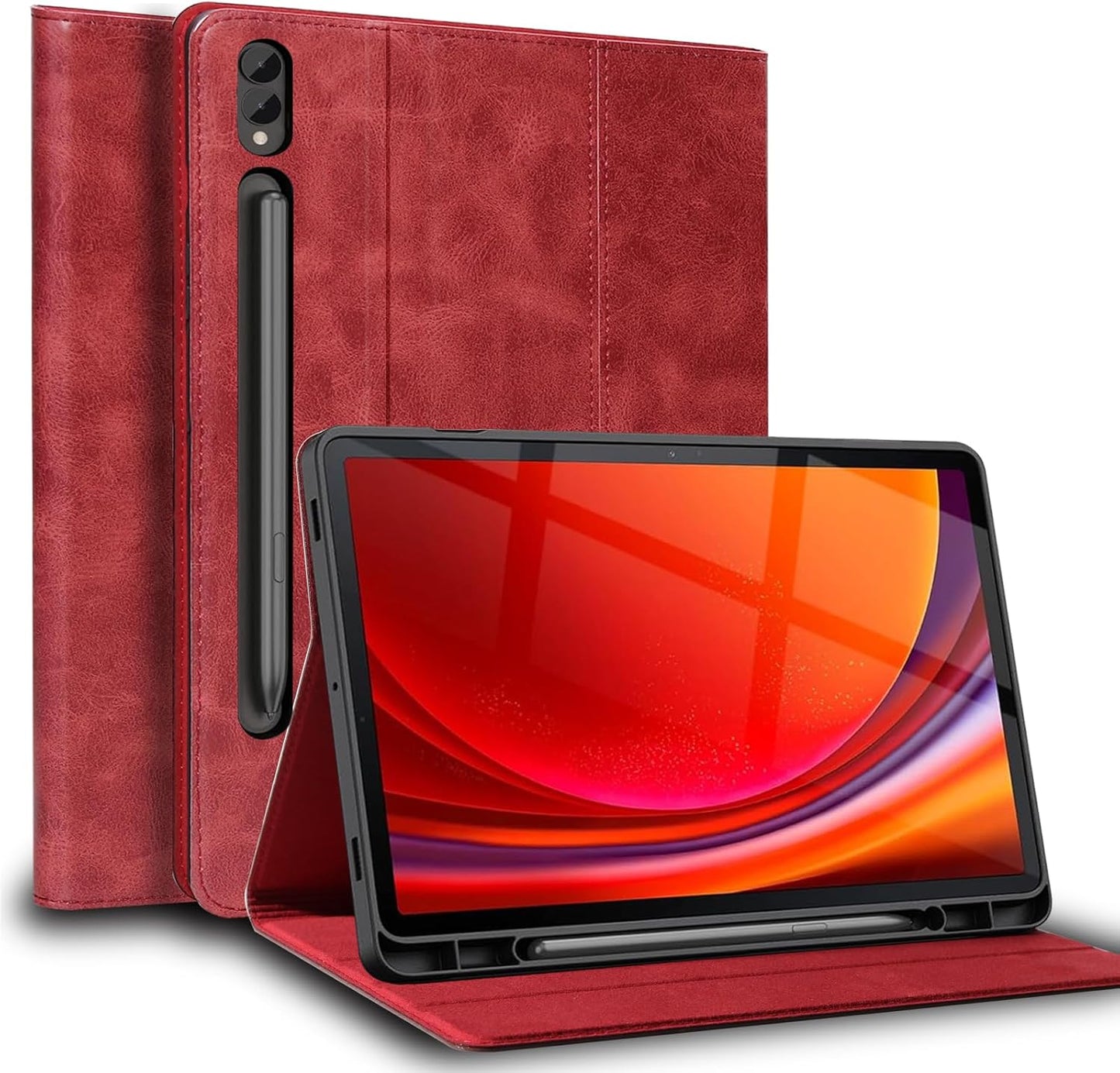 Genuine Leather Case for Samsung Galaxy Tab S9/S10 Plus 12.4in