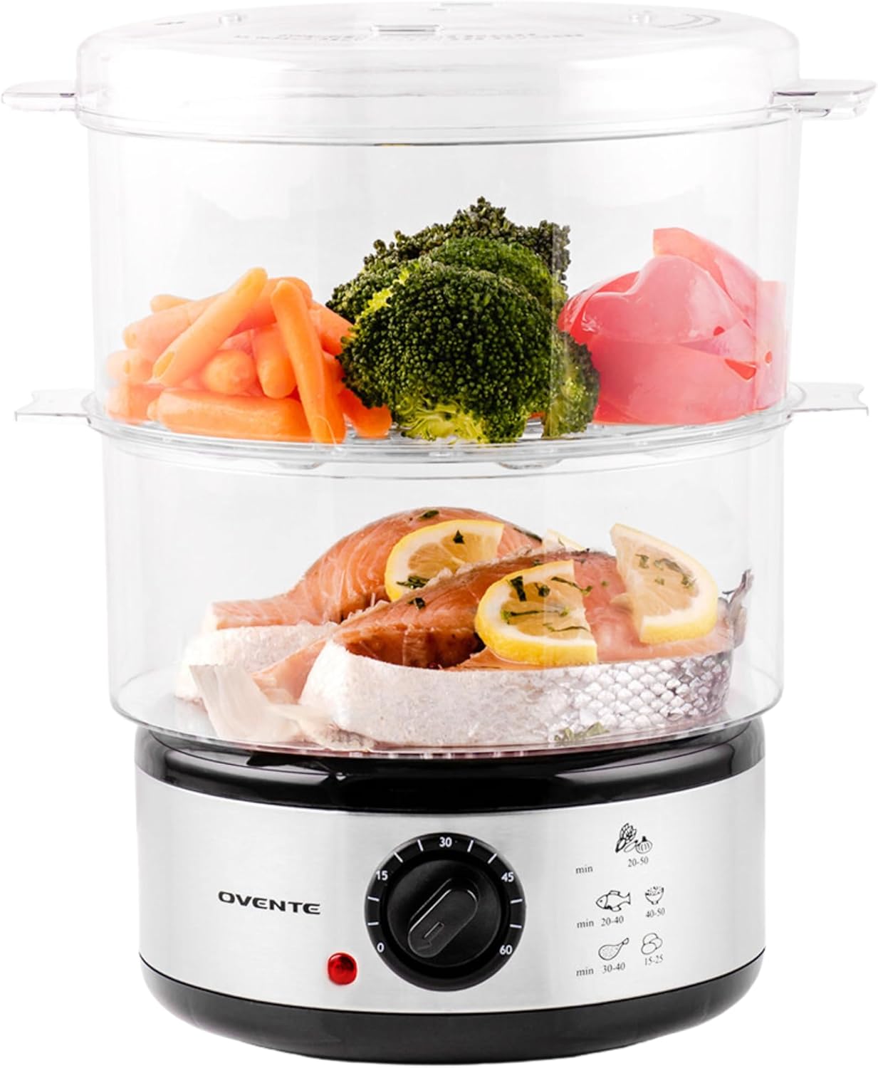 OVENTE 2-Tier Electric Food Steamer: Healthy Cooking Made Easy
