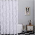 Farmhouse Chic White Ruffle Shower Curtain - 72x72 | GARSTYLE