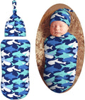 Shark Fish Newborn Swaddle Blankets Hat Set - Cozy Infant Wrap