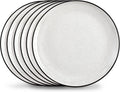 Ceramic White Dinner Plates Set of 6 10.5 in - Durable Everyday