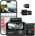 REDTIGER 530 Triple Cam: 2.5K Front+Rear+Inside, Touch Screen, IR Night Vision