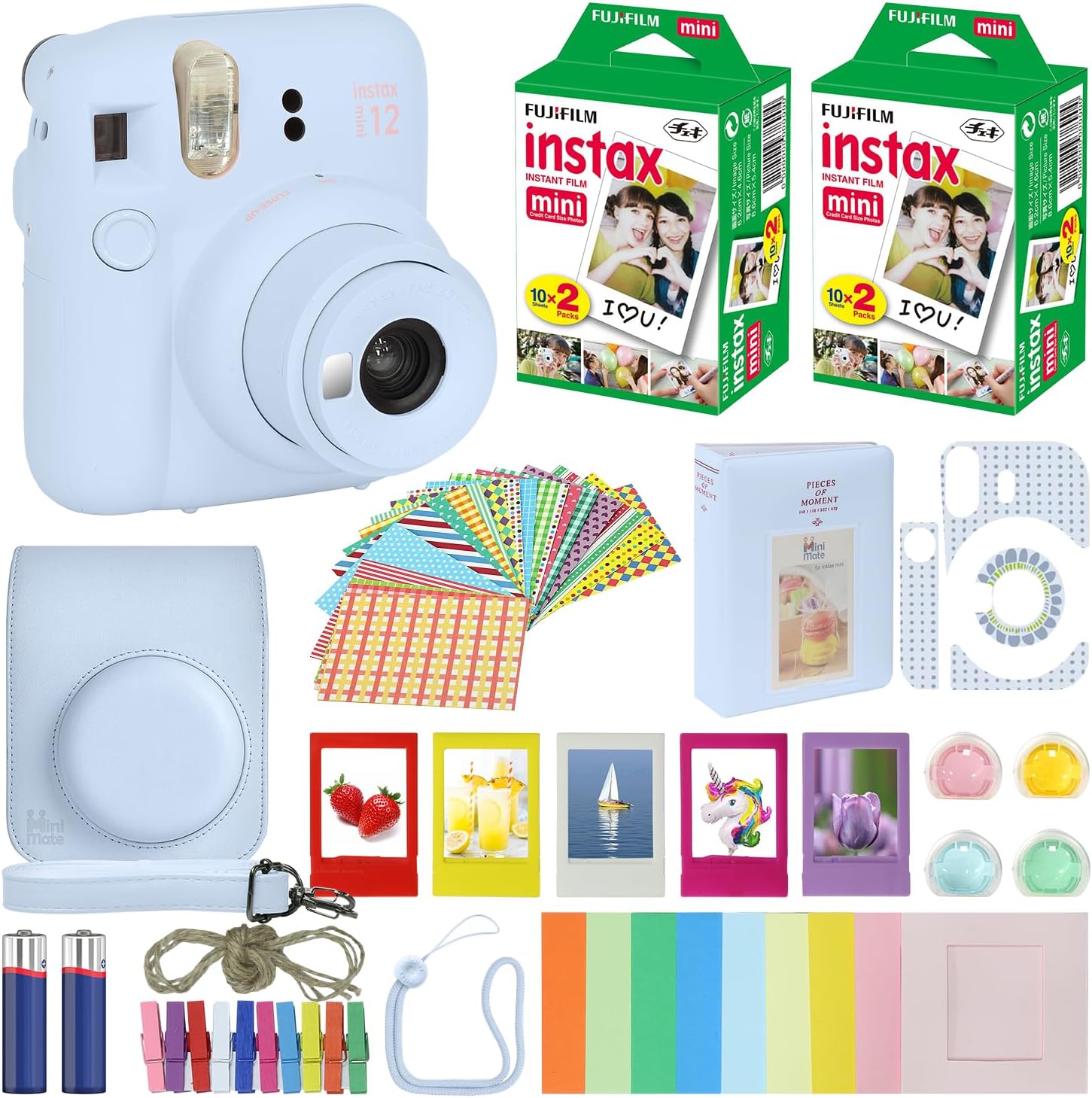 Fujifilm Instax Mini 12 Instant Camera Bundle with Accessories