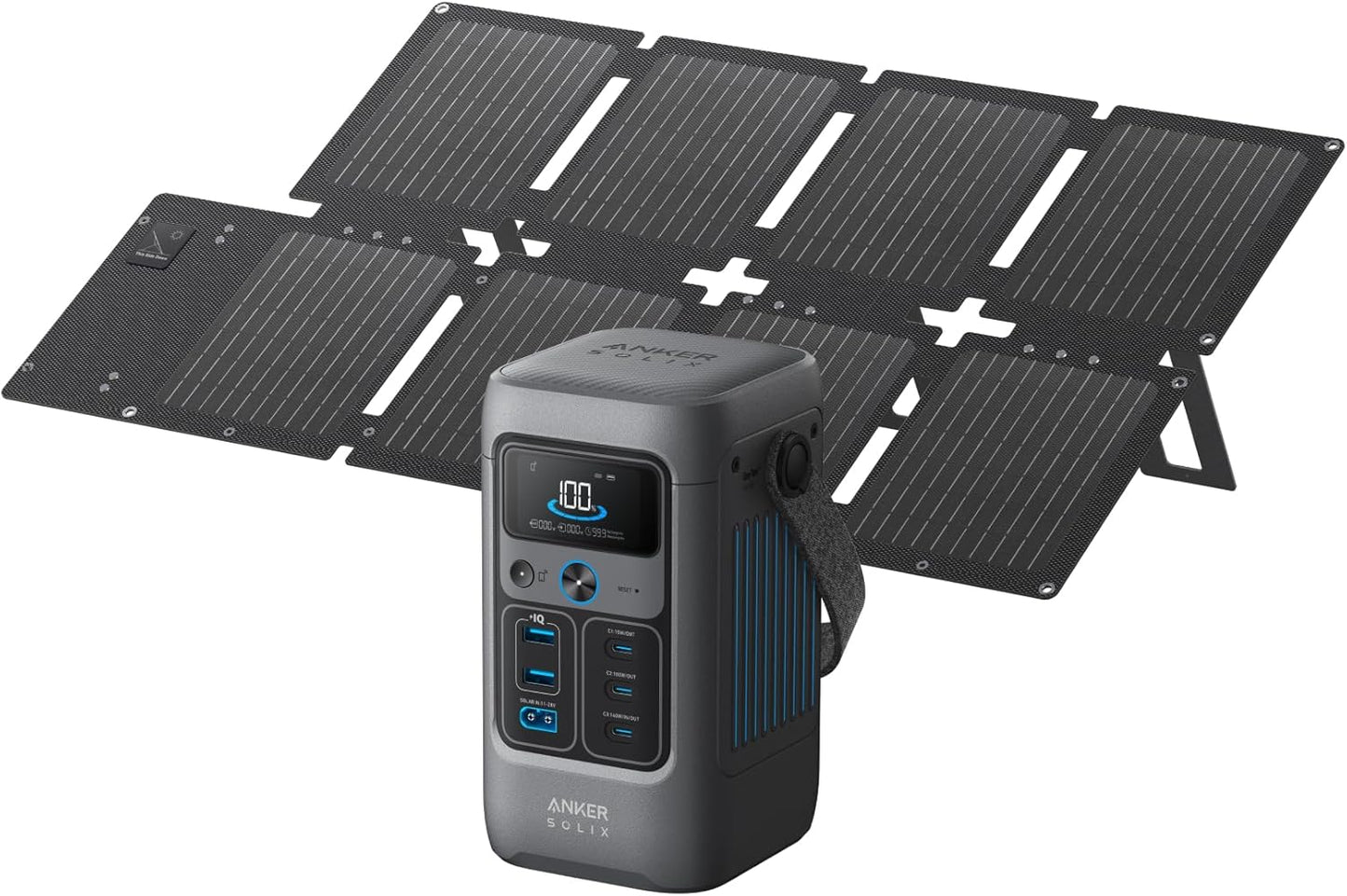 Anker SOLIX C200 Power Station: 60,000mAh Portable Power with Solar Panel