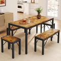 Gizoon 63 in Dining Room Table Set for 6 - Space-Saving Retro Design