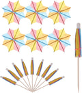 Colorful Mini Umbrella Picks for Cocktail Fun