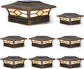 Solar Post Cap Lights Outdoor 8pack - Waterproof Solar Deck Post