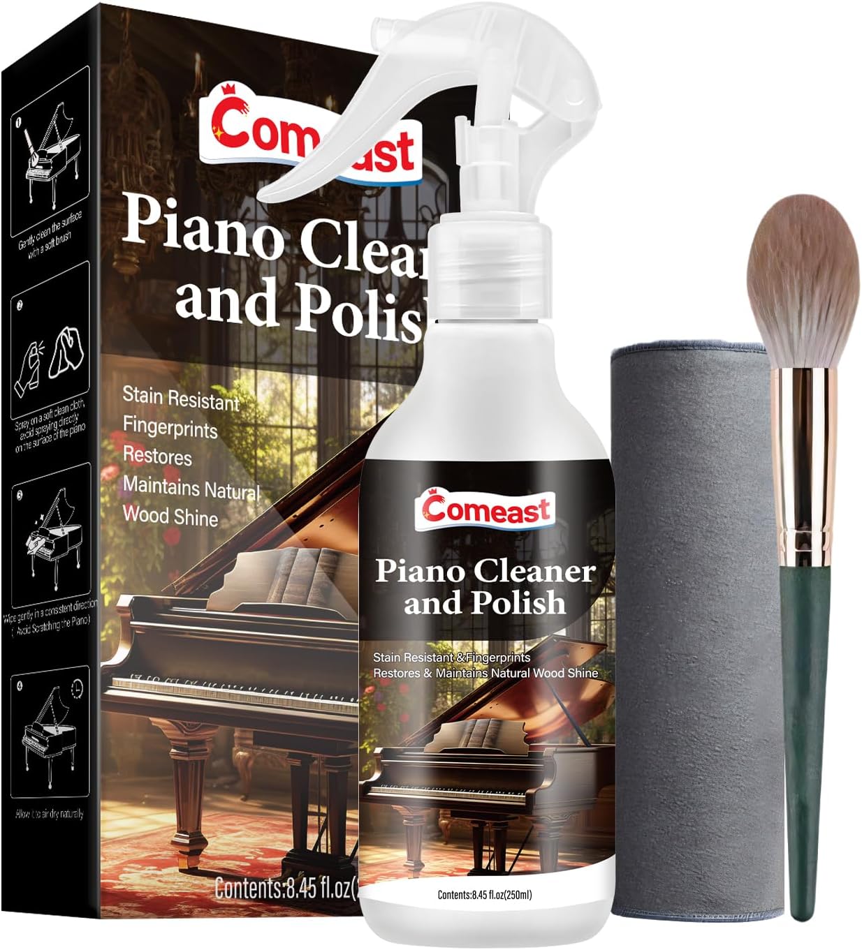 Glossy Piano Restorer: Shine & Protect 8.45 Oz