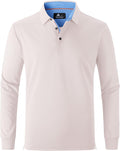 Long Sleeve Polo Shirts for Men - Soft Performance Knit