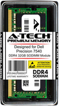 A-Tech 32GB DDR4 2666 SODIMM for DELL Precision 7540 - Reliable