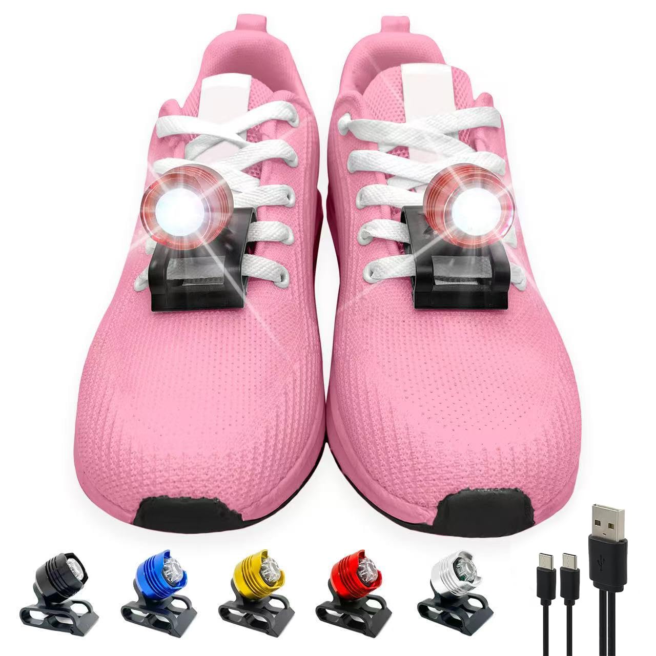 Waterproof Shoe Lights for Night Runs & Walks