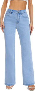 FLYING BANANA High Waisted Wide Leg Baggy Stretch Denim Jeans premium