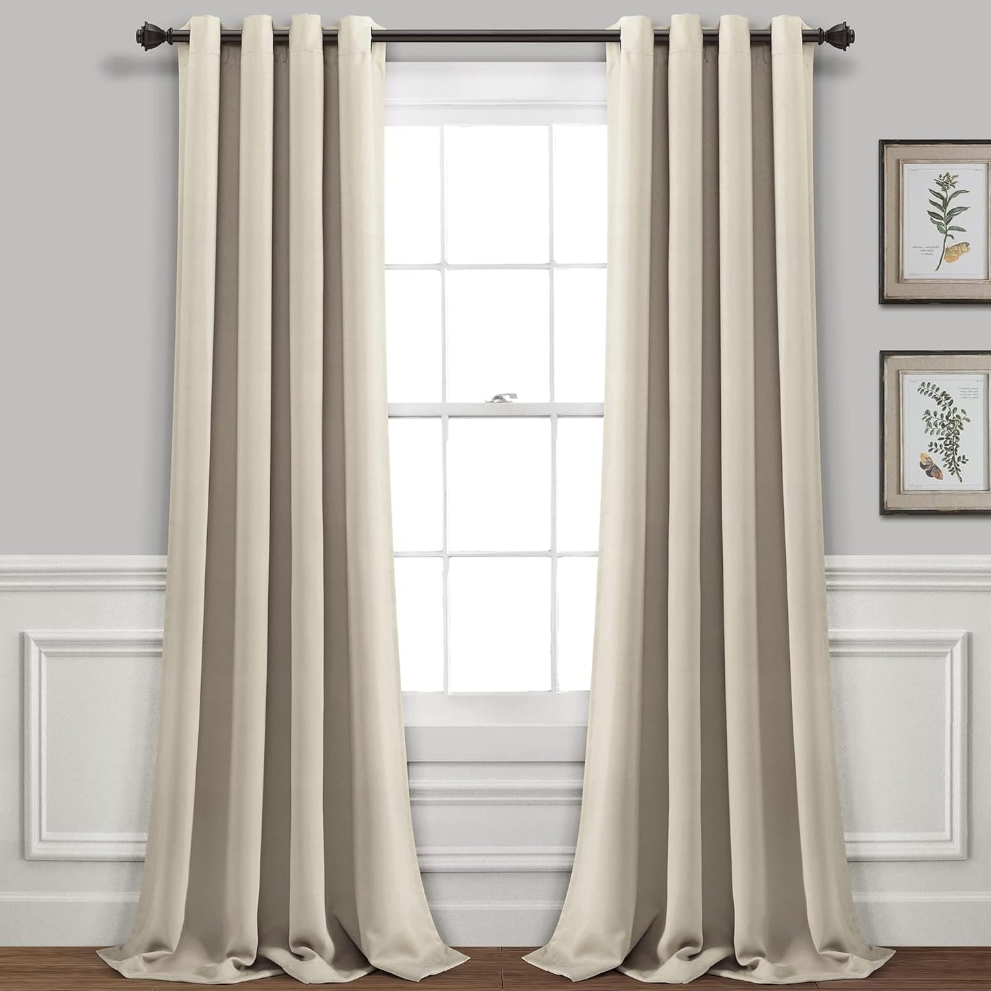 Insulated Grommet Blackout Window Curtain Panels for Chic Decor