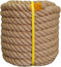 Twisted Manila Rope Natural Jute 1.5 in x 50 ft - Heavy Duty
