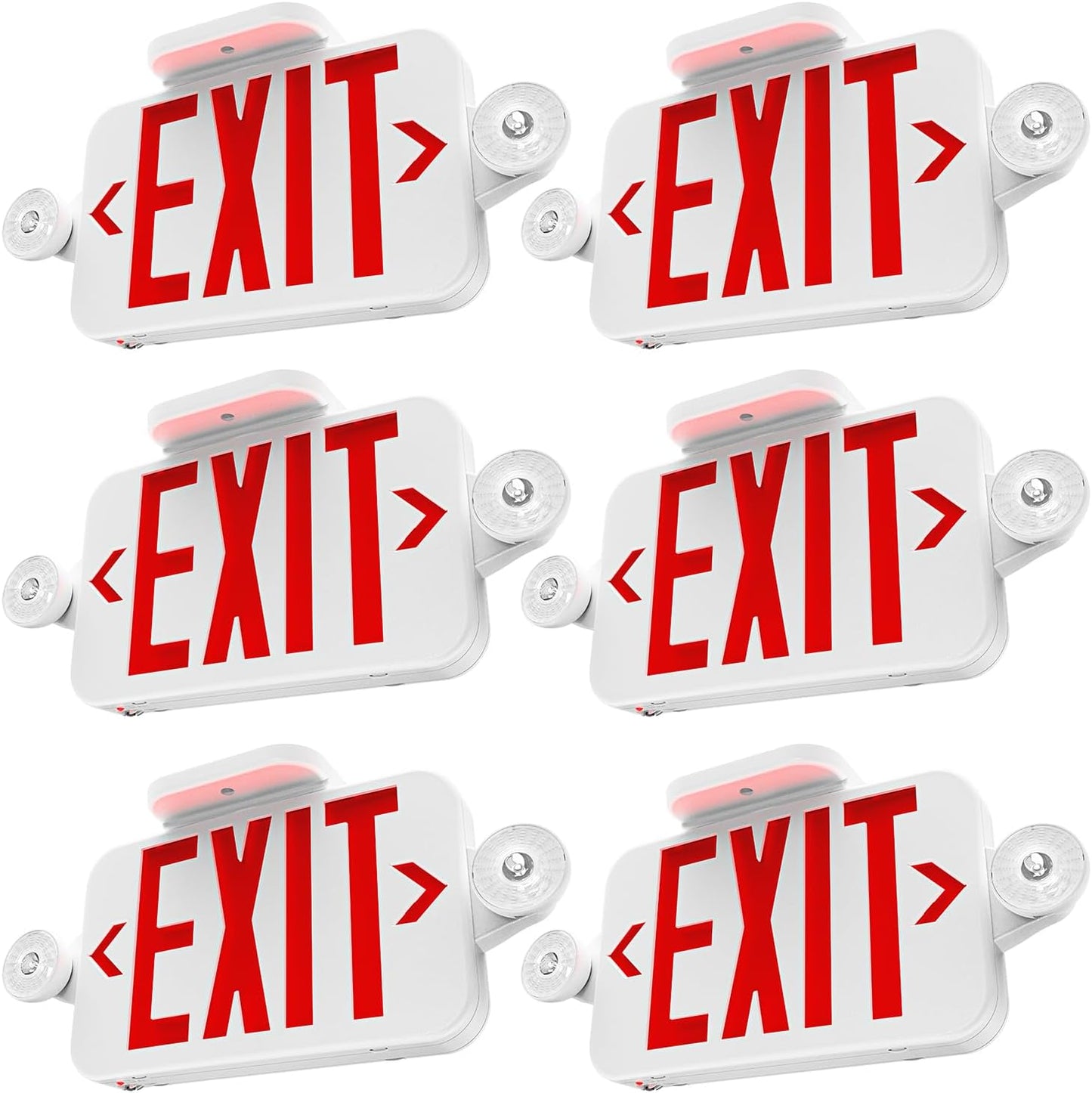 Top Rated Red LED Emergency Exit Sign with Adjustable Lights