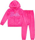 Barbie Velour Matching Family Zip Up Hoodie Pants Outfit Set - Cozy