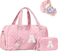 Initial Travel Duffle Bag Women Girls Gift - Personalized Weekender is