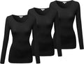 Emmalise Women's Athletic Fit Long Sleeve Crew Neck Tee - Slim