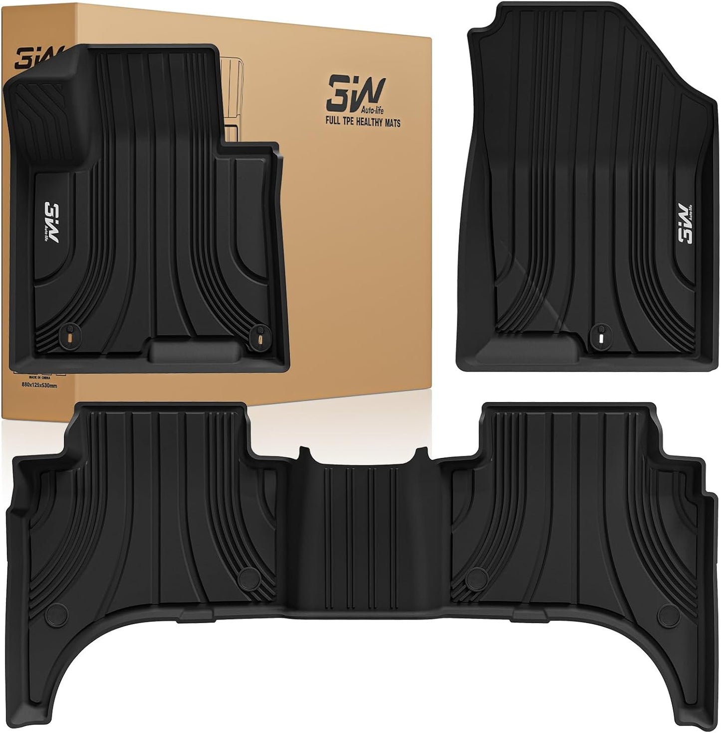 Custom Fit 3W Floor Mats for Hyundai Santa Cruz 2022-2025