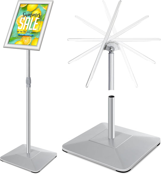 8.5x11 Pedestal Poster Sign Stand for Office and Store Use