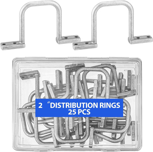 25 Pcs Aluminum D Rings for Effective Cable Management Solutions