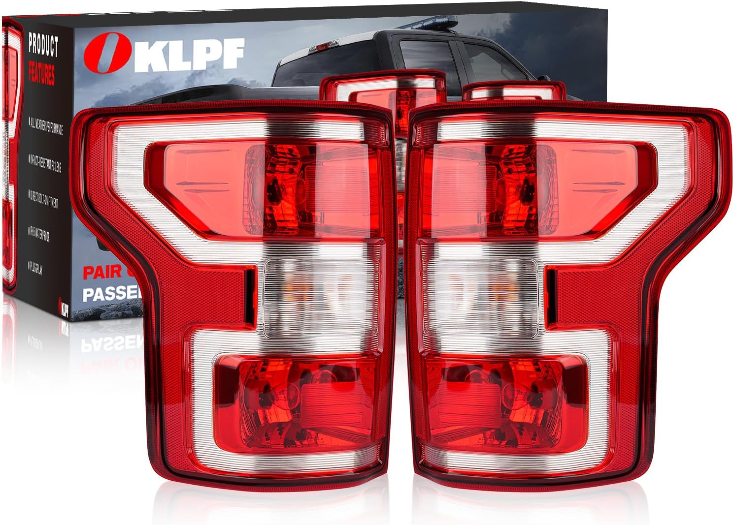 OKLPF Rear Brake Tail Light for 2018 2019 2020 Ford F150
