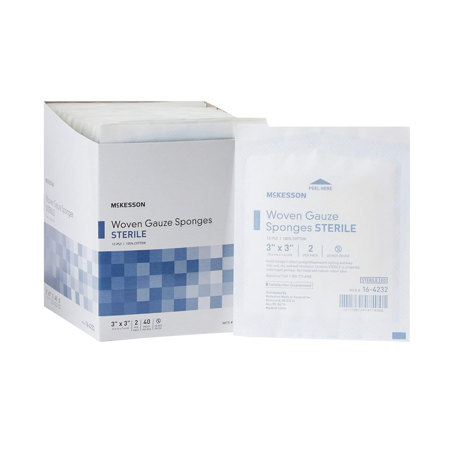 McKesson Woven Gauze Sponges for Effective Wound Care