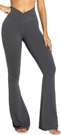 Sunzel Flare Leggings for Women - High-Waisted Crossover Yoga Pants